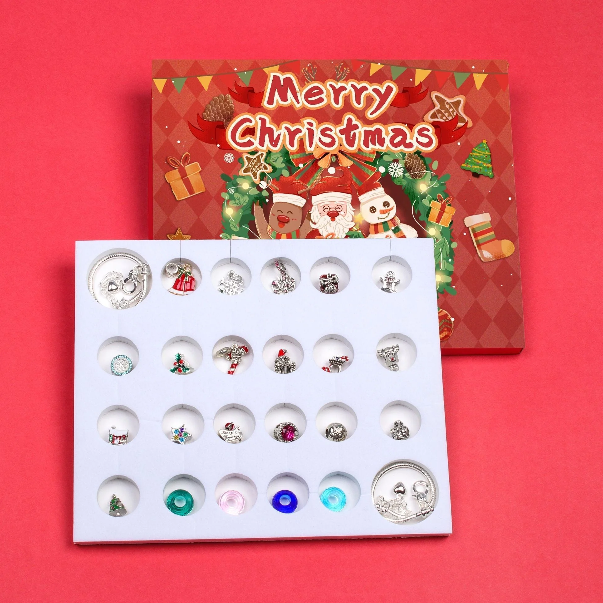 24 Grid Christmas Elk Blind Box Bracelet Suit - Image 3