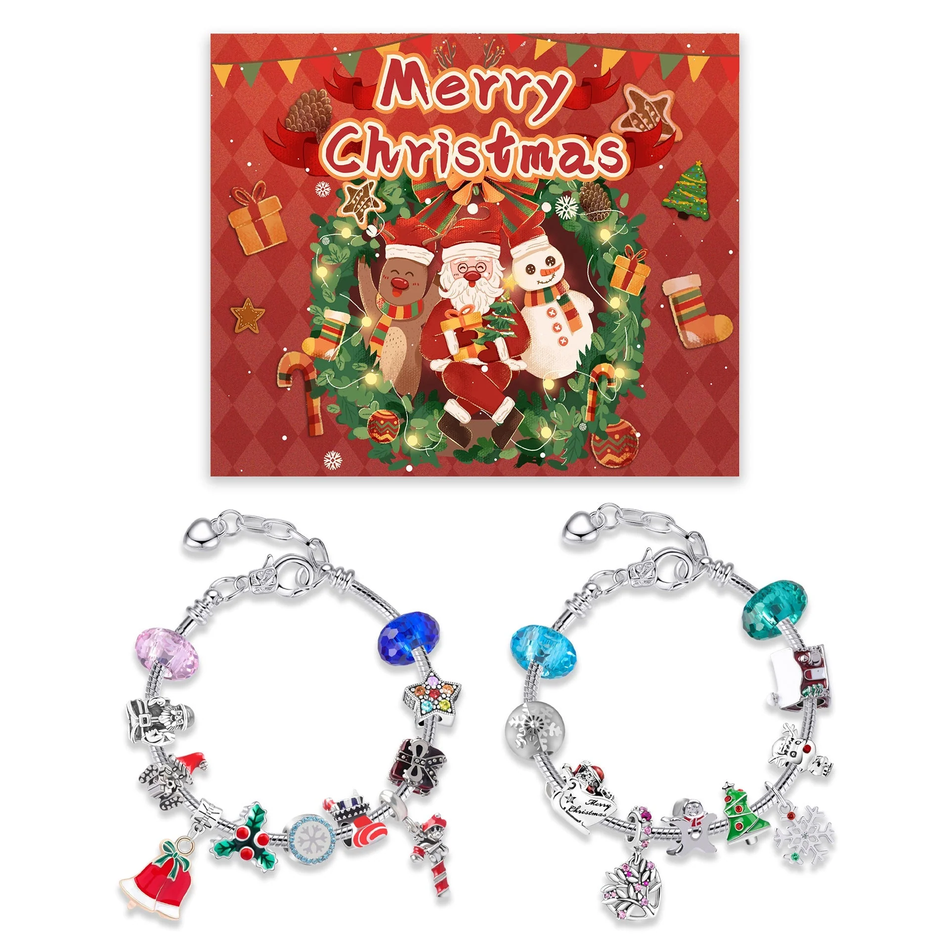 24 Grid Christmas Elk Blind Box Bracelet Suit - Image 5