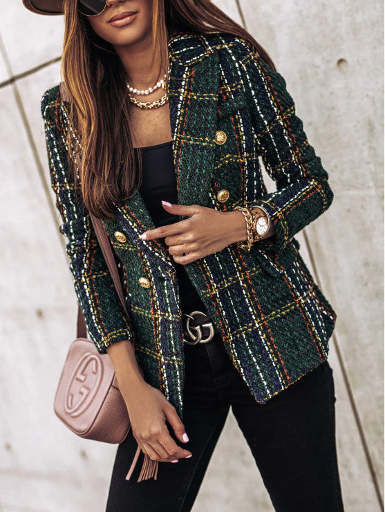 ABBEY | Stylish Checked Blazer - Image 5
