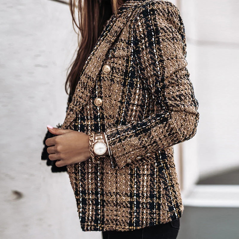 ABBEY | Stylish Checked Blazer - Image 7