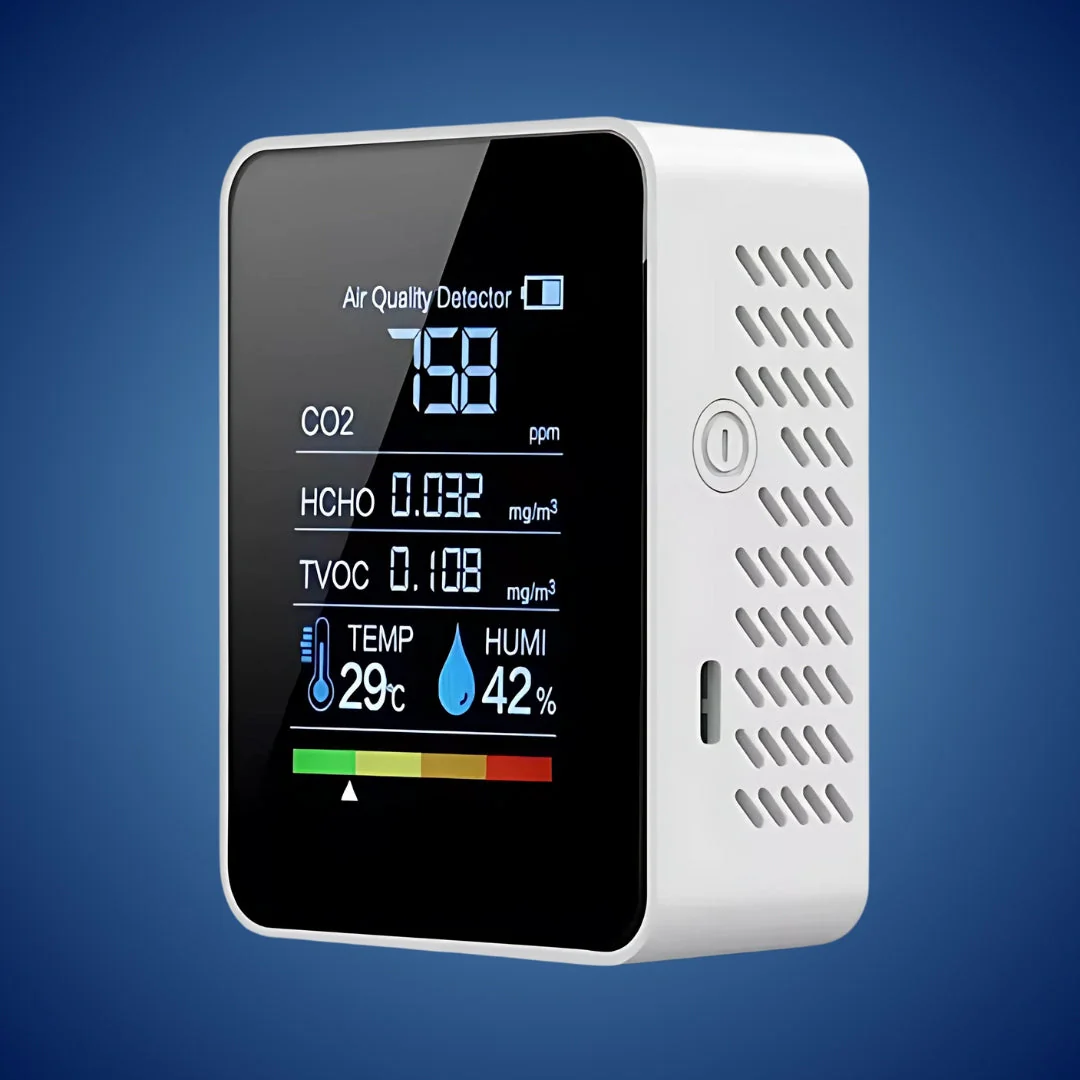 AirSense Pro CO2 Carbon Dioxide Monitor Air Quality Detector | Real-time alerts - Air quality monitor - for clean air