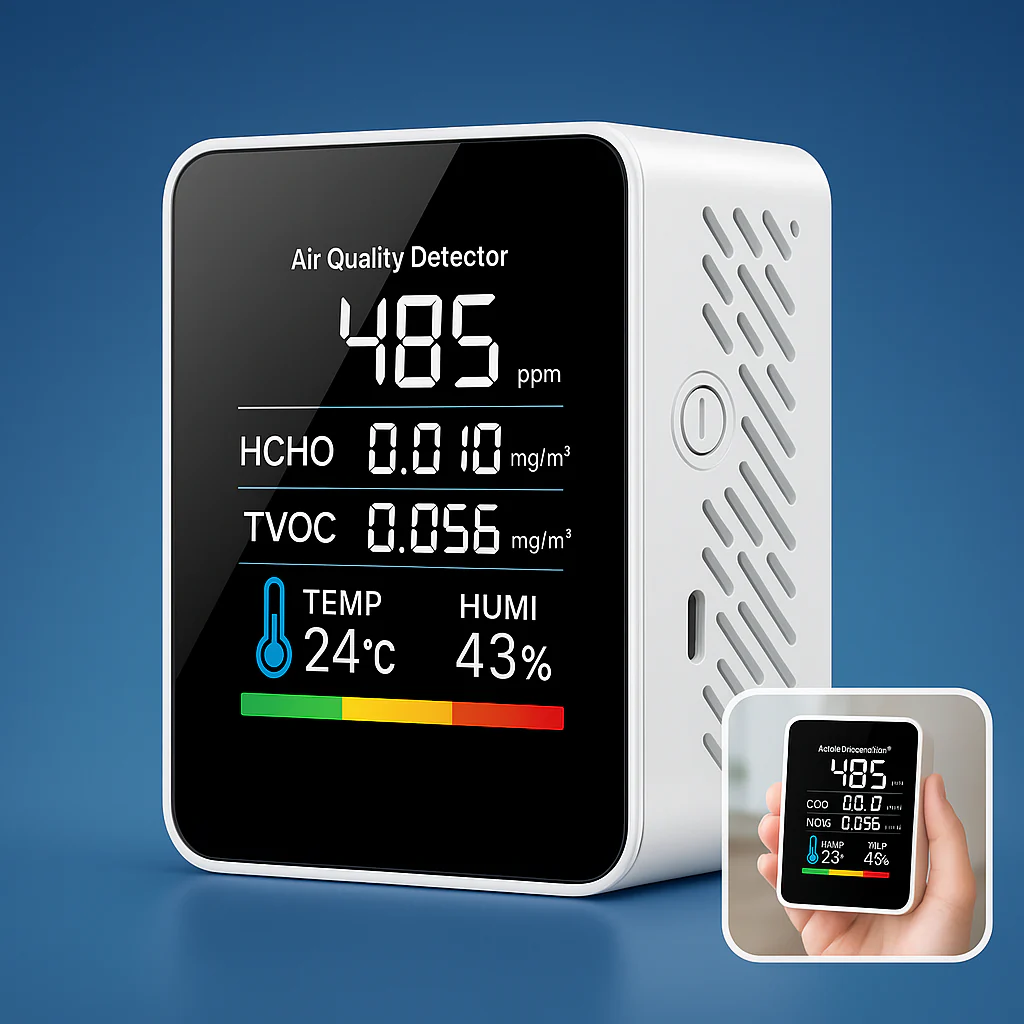 AirSense Pro CO2 Carbon Dioxide Monitor Air Quality Detector | Real-time alerts - Air quality monitor - for clean air - Image 7