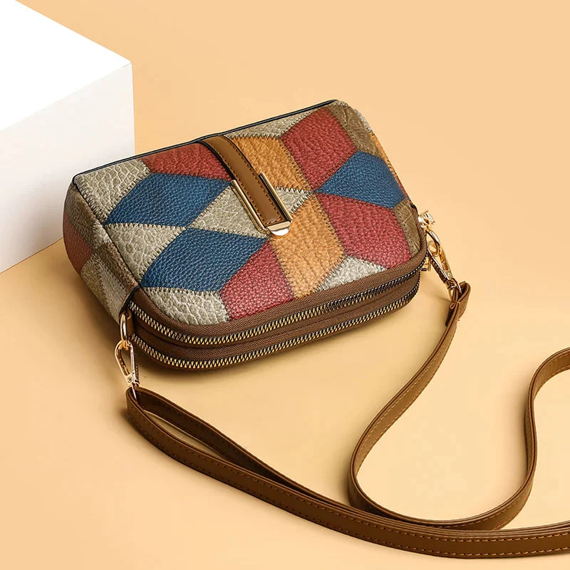 Amelia | Women’s Geometric Pattern Crossbody Bag - Image 2