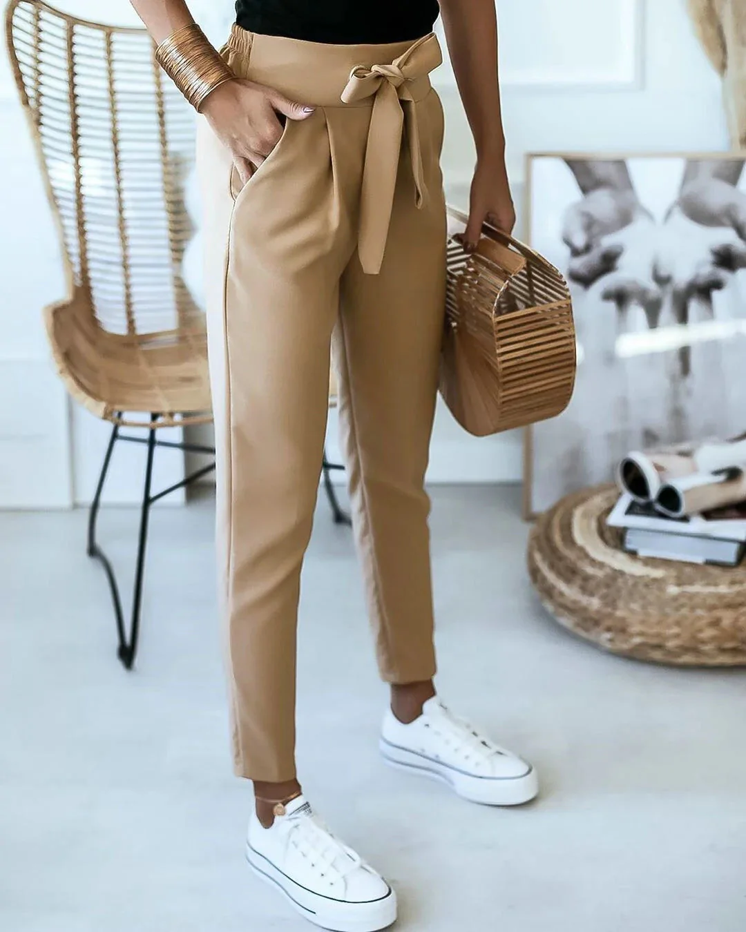 Angela | Comfy Casual High-Waist Pants - Image 3