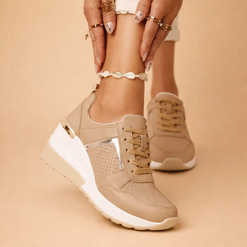 Beata | Women’s Casual Lace-Up Sneakers with Soft All-Day Comfort - Image 2