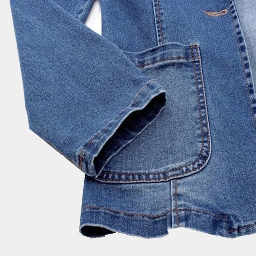 BLAKELY | Stylish Women's Denim Blazer - Image 3