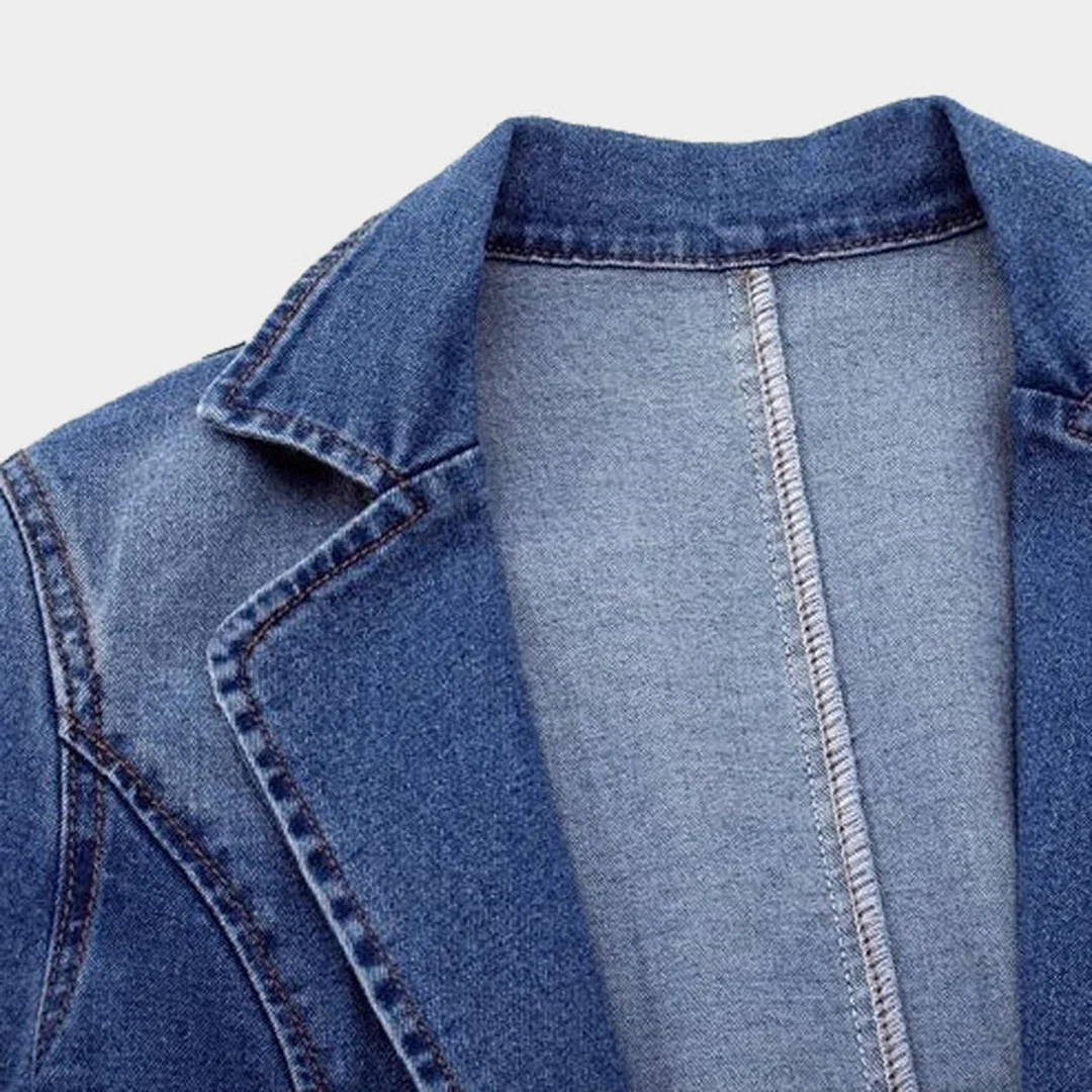 BLAKELY | Stylish Women's Denim Blazer - Image 4