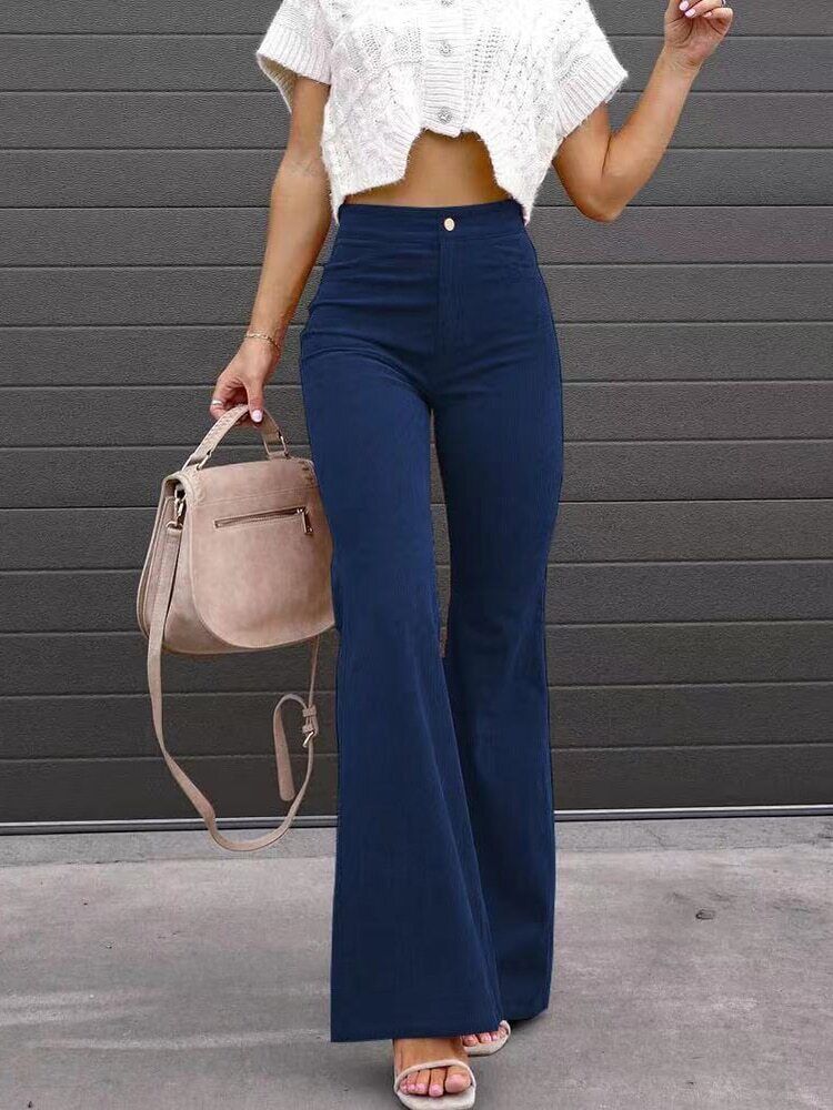 BRIANA | Trendy Flared Corduroy Pants - Image 12