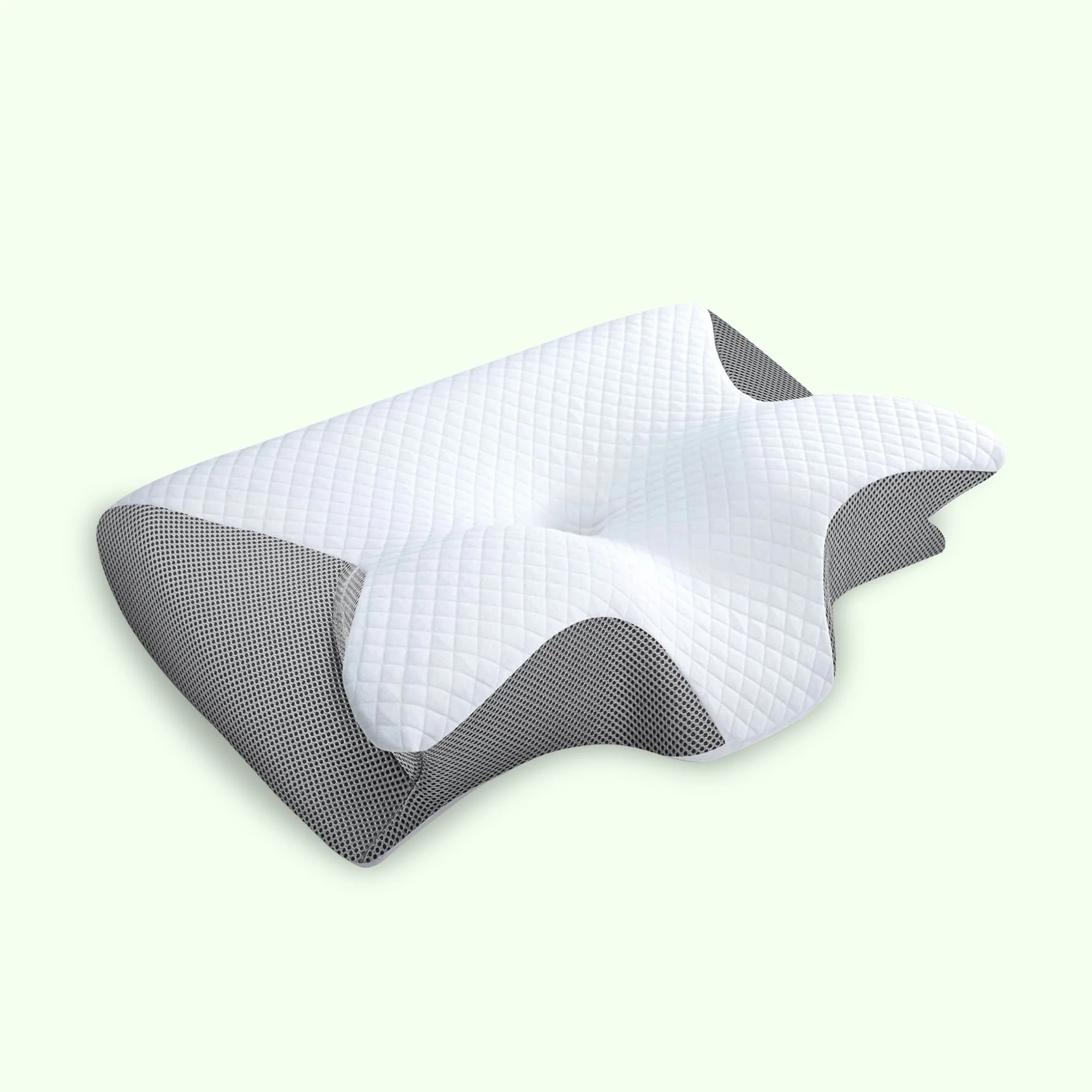Butterfly Memory Foam Neck Pillow with Armrests for Side and Back Sleepers