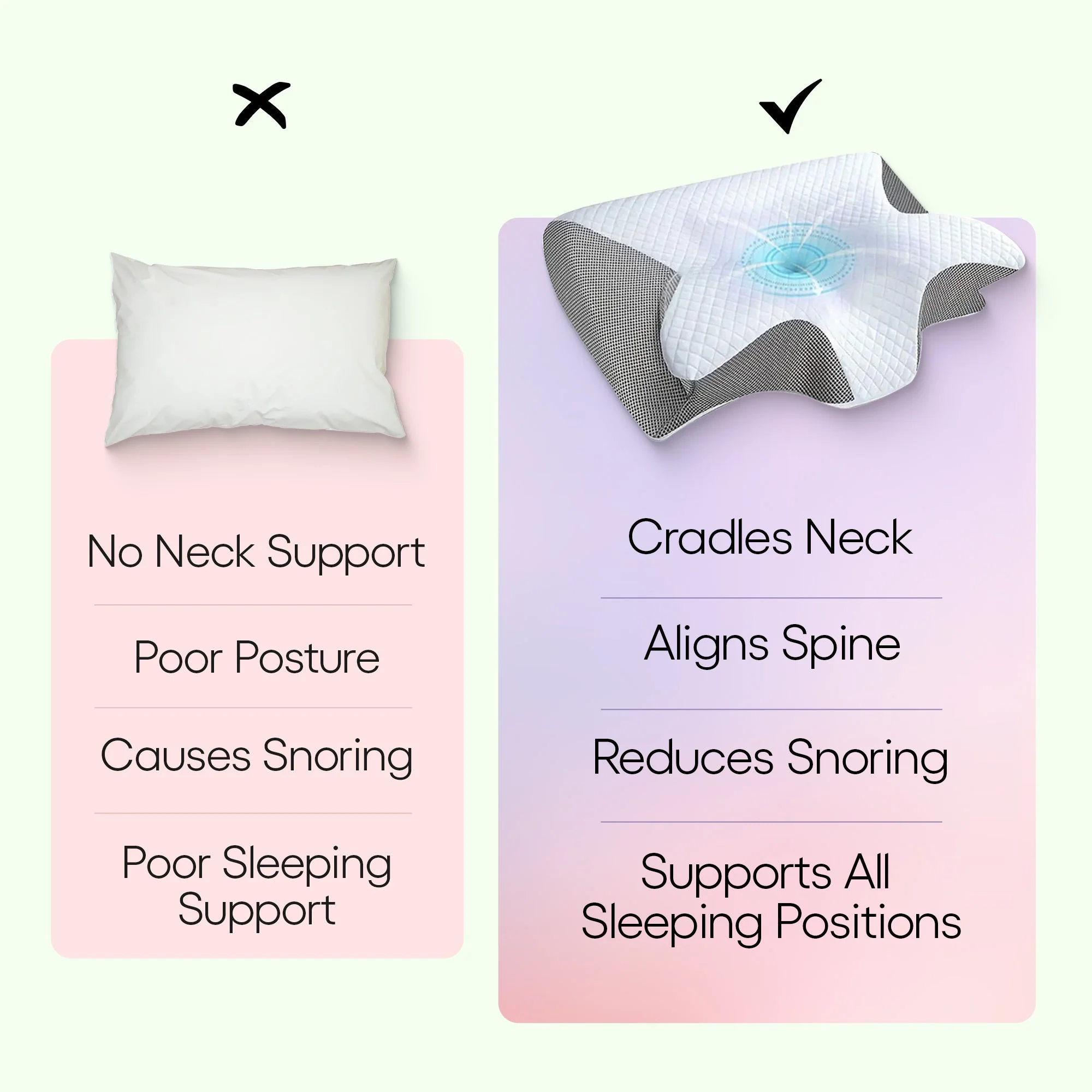 Butterfly Memory Foam Neck Pillow with Armrests for Side and Back Sleepers - Image 5