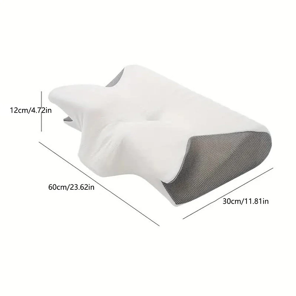 Butterfly Memory Foam Neck Pillow with Armrests for Side and Back Sleepers - Image 8
