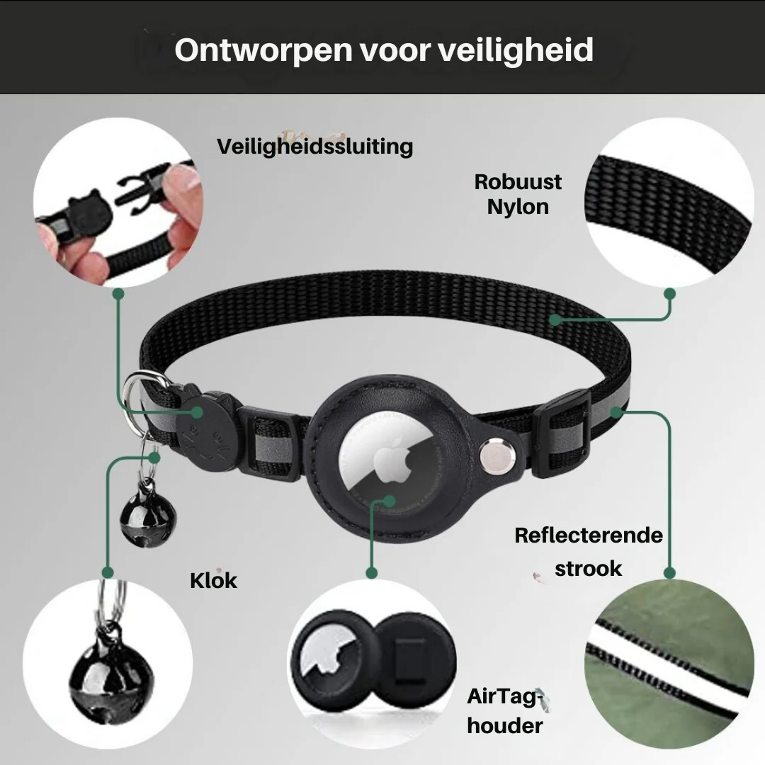 CAT GPS tracker collar with quick release and reflective design for improved night visibility - Image 4