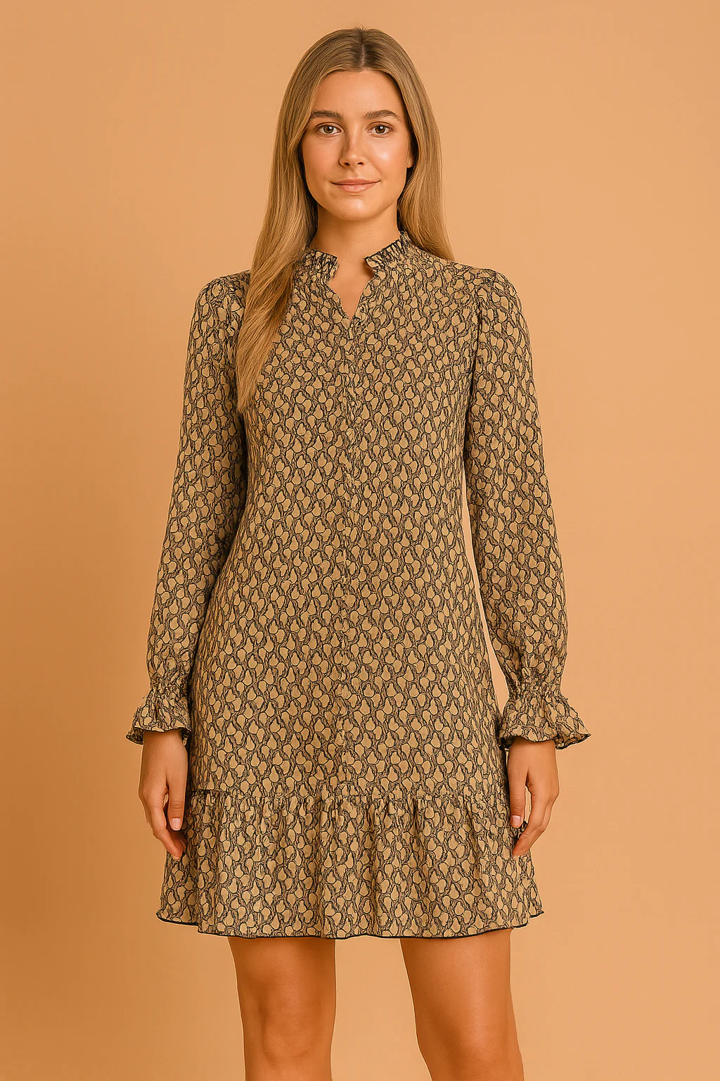 CHARICE | Elegant Long Sleeve Dress - Image 2