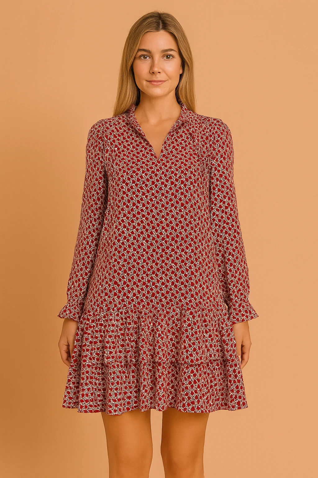 CHARICE | Elegant Long Sleeve Dress - Image 4