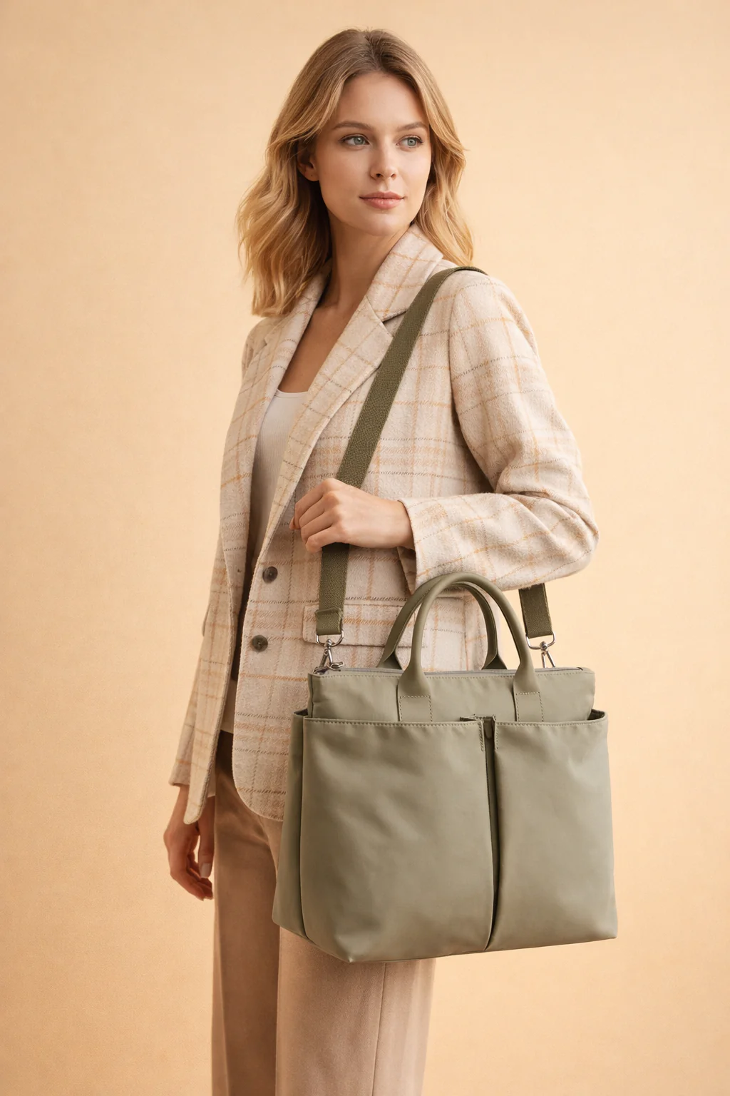 Charlotte | Women’s Structured Office Tote Bag - Image 3