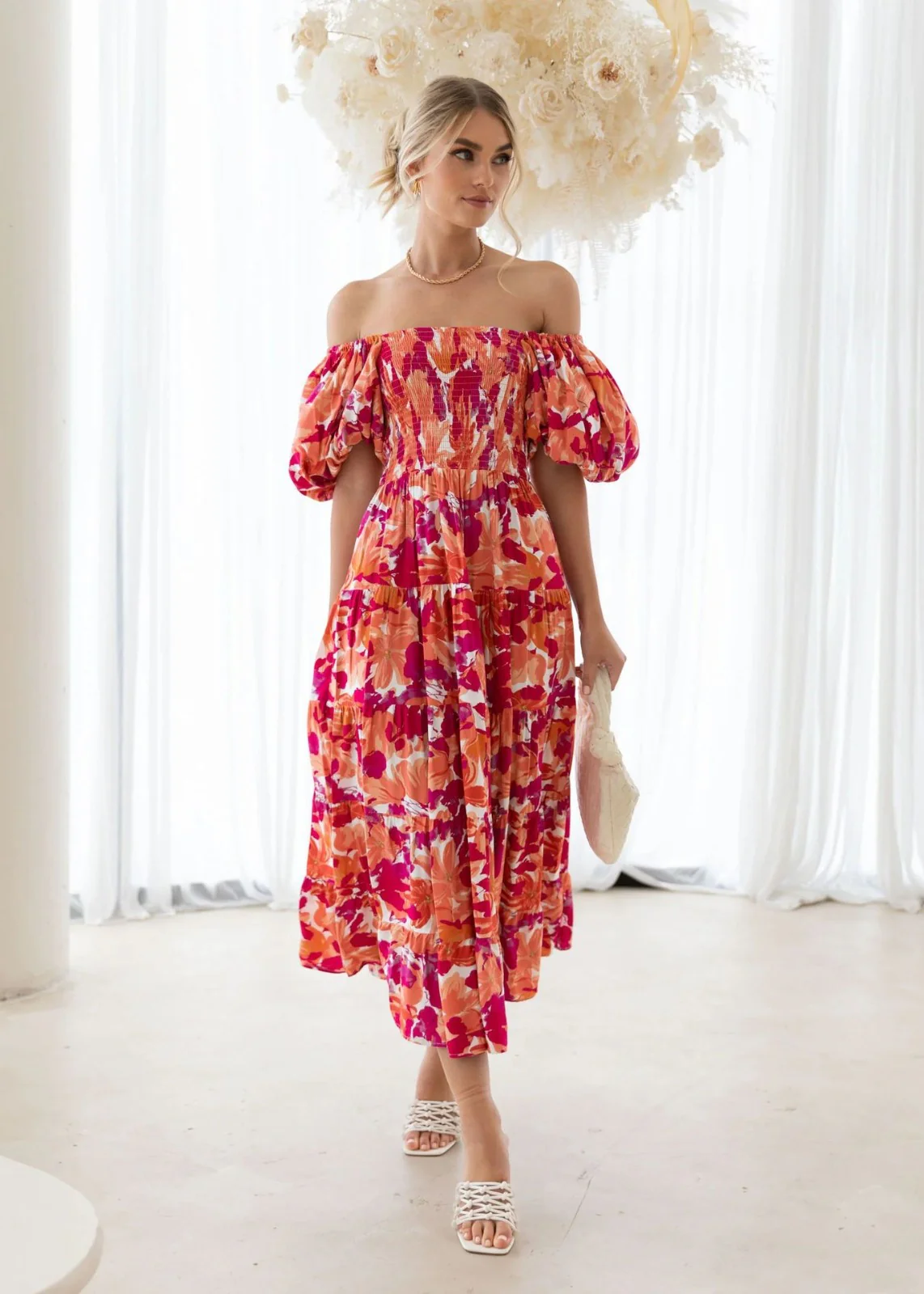 CHLOWY | Comfortable Floral Short Women's Dress - Image 3