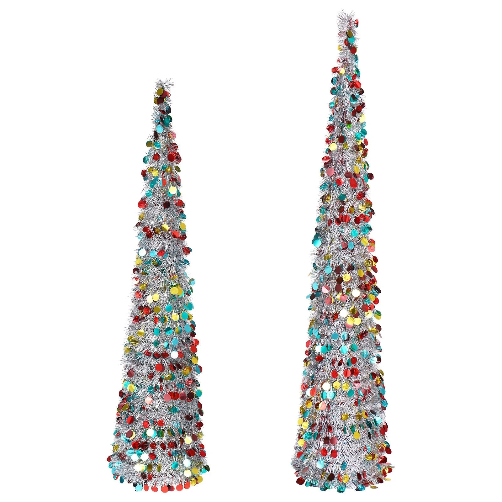 Christmas colorful, retractable, foldable Christmas tree decorations - Image 5