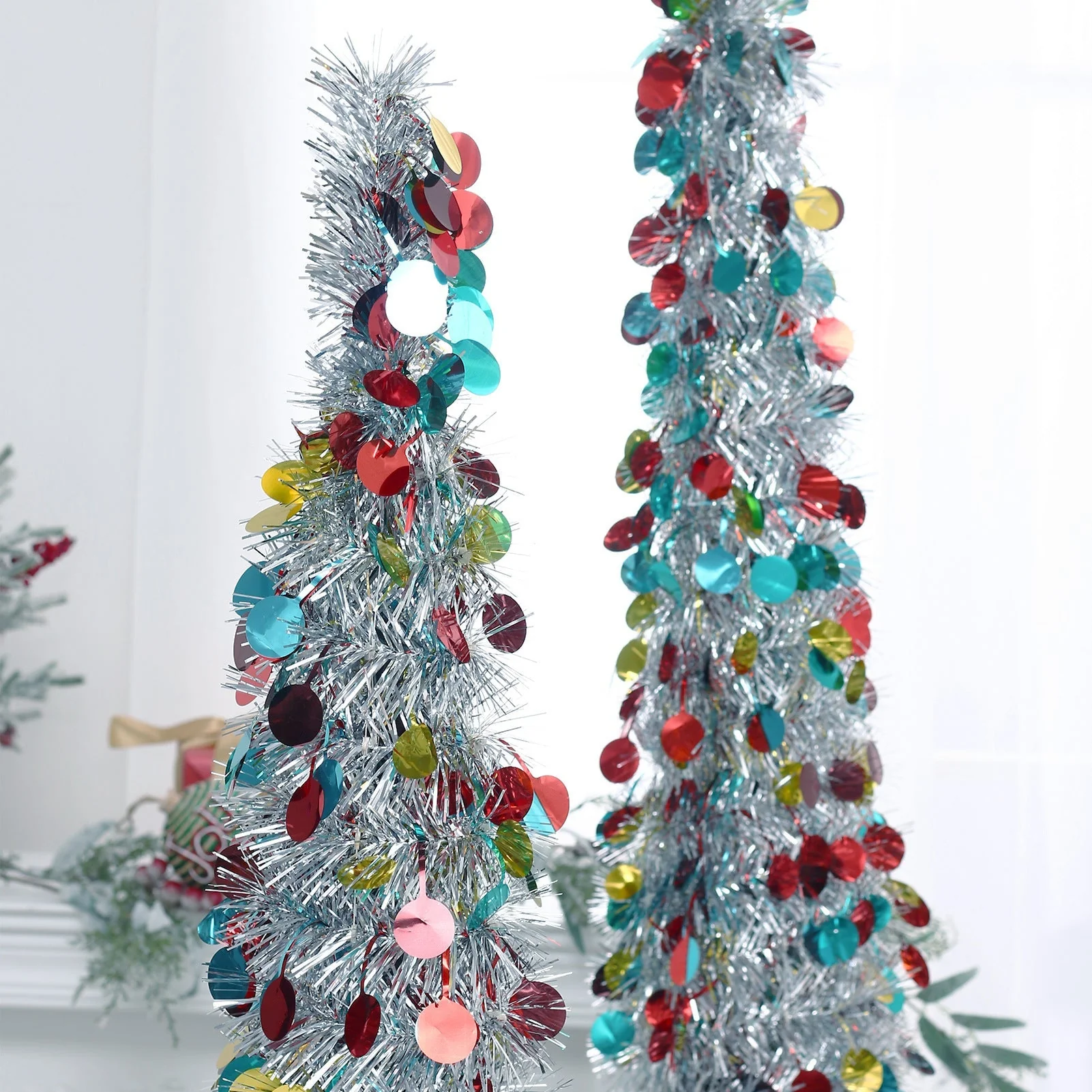 Christmas colorful, retractable, foldable Christmas tree decorations - Image 8