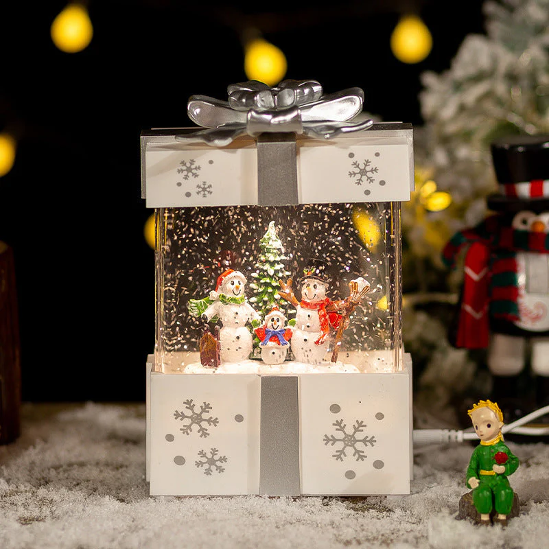 Christmas Decoration Gift Box Crystal Ball Small Night Light Ornaments - Image 7