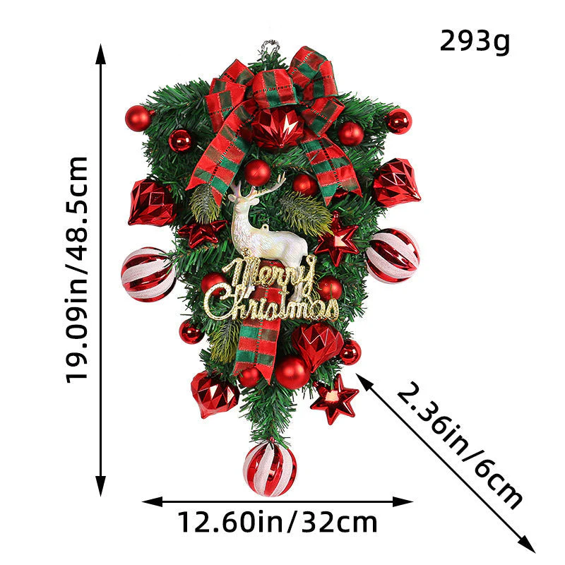 Christmas Ornament Moose Upside Down Wooden Garland - Image 6