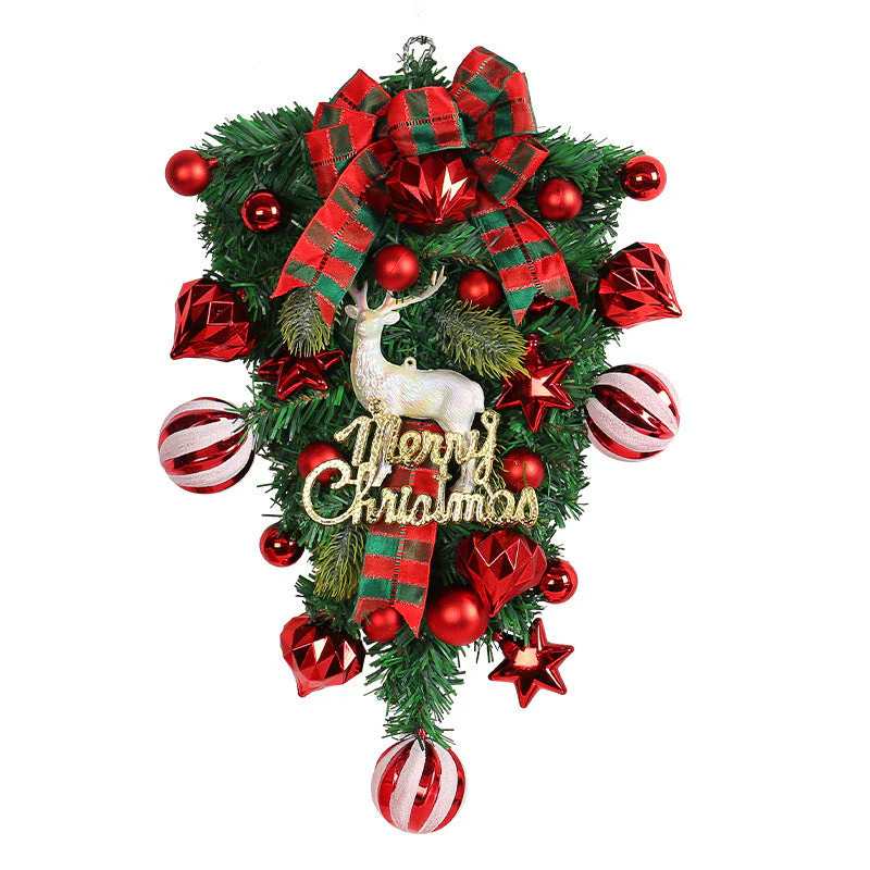 Christmas Ornament Moose Upside Down Wooden Garland - Image 7