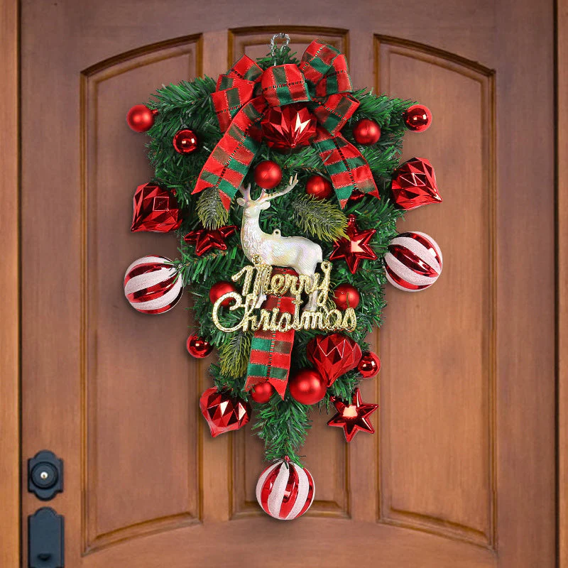 Christmas Ornament Moose Upside Down Wooden Garland - Image 8