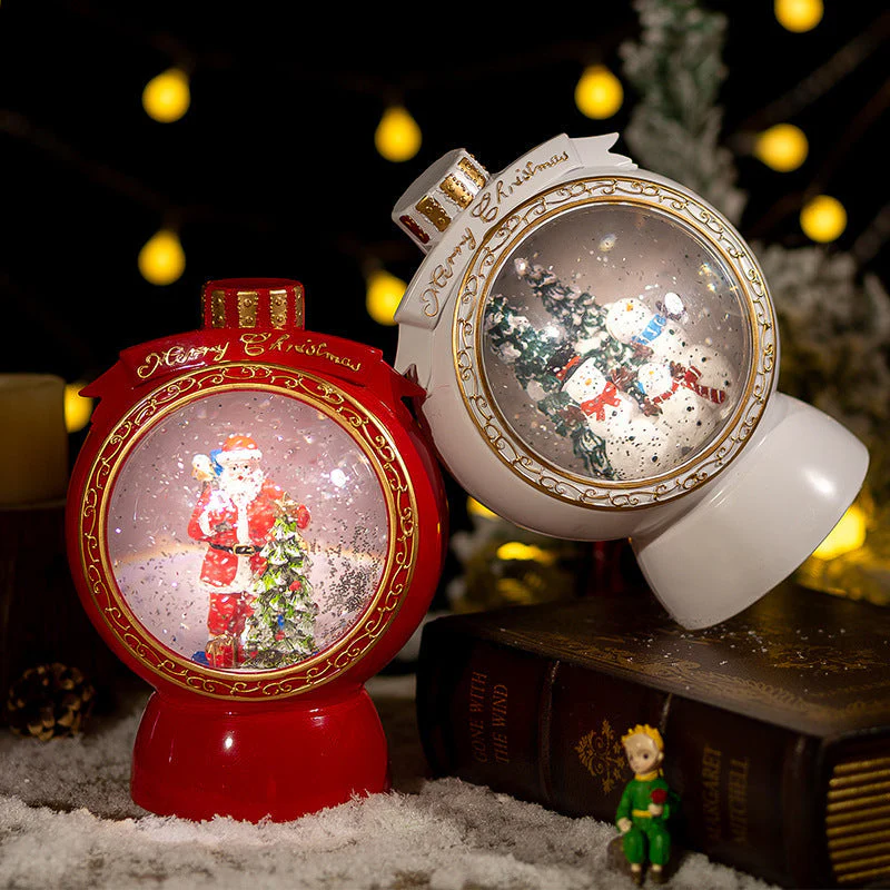 Christmas Ornament Snowflake Ball Automatic Snow Music Box - Image 2