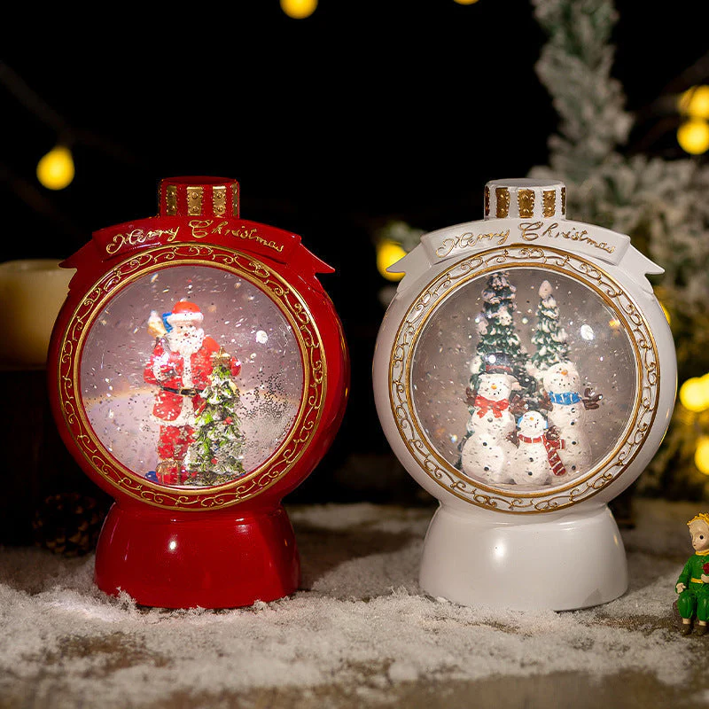 Christmas Ornament Snowflake Ball Automatic Snow Music Box - Image 3