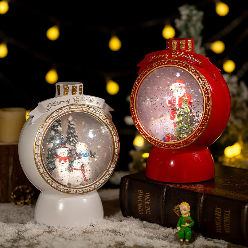 Christmas Ornament Snowflake Ball Automatic Snow Music Box - Image 6