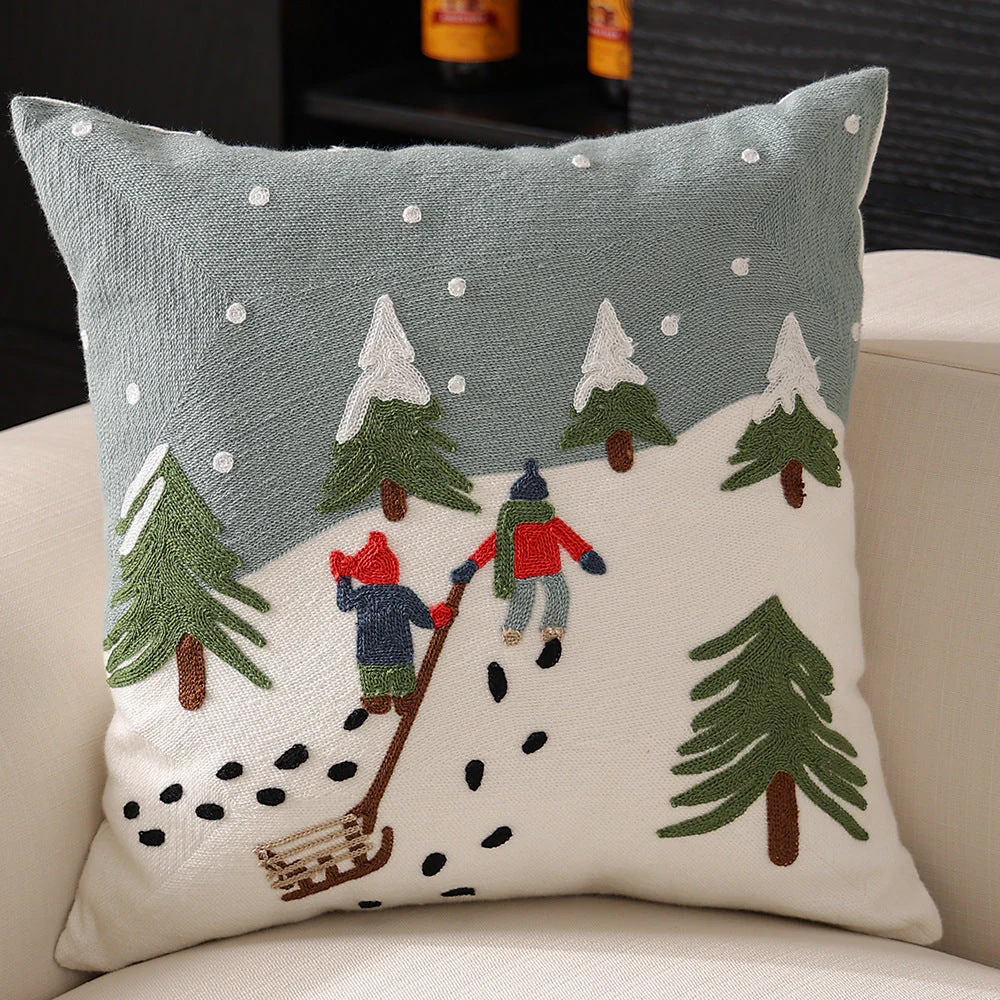 Christmas Party Pillowcase Home Snowflake - Image 9
