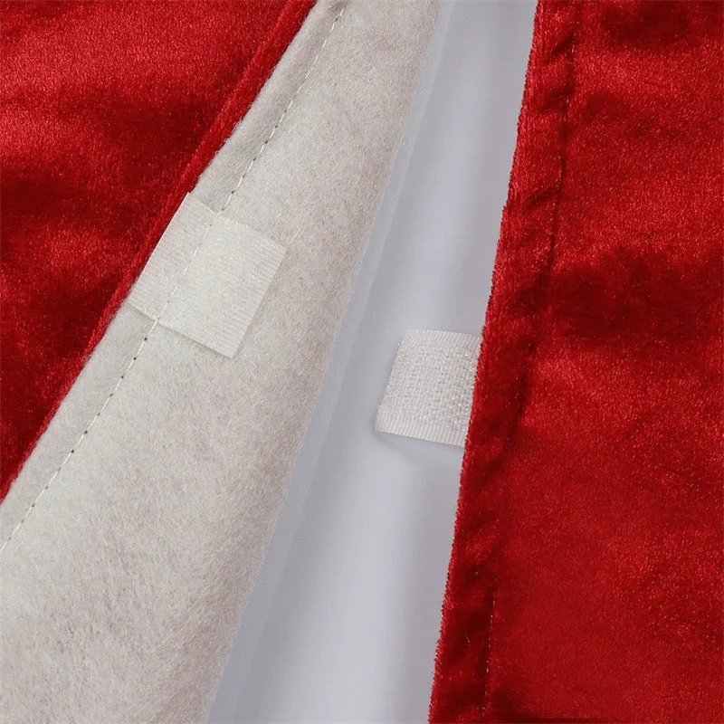Christmas red velvet fabric snowflake tree skirt - Image 4