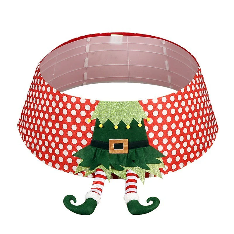 Christmas red/white polka dot tree skirt