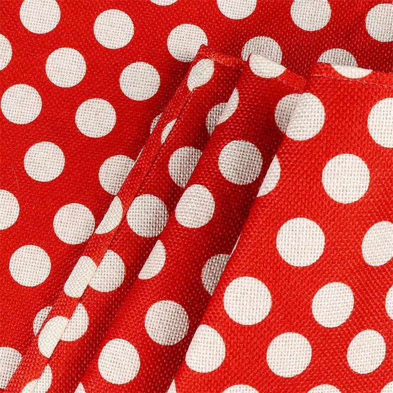Christmas red/white polka dot tree skirt - Image 4
