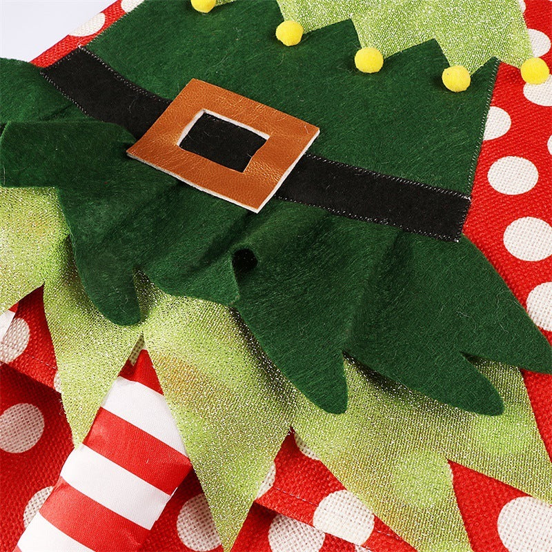 Christmas red/white polka dot tree skirt - Image 5