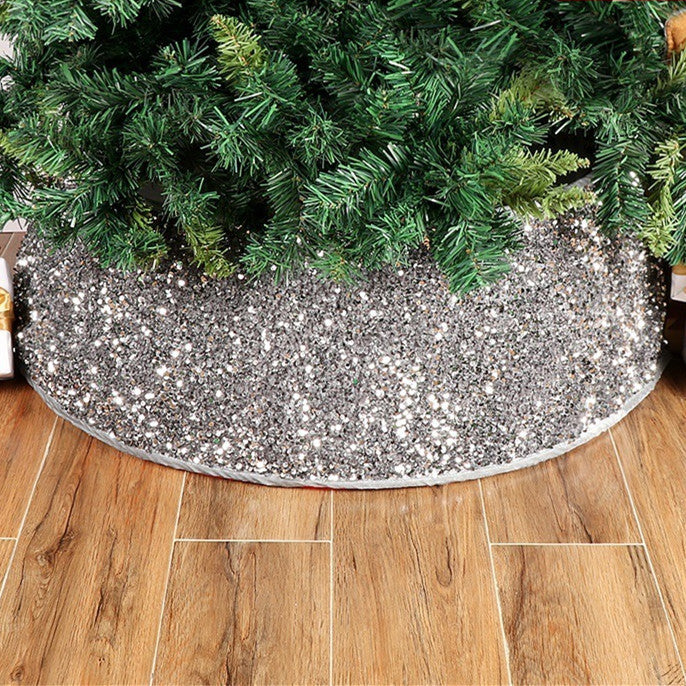 Christmas sequin decoration for Christmas tree, sequin tree skirt - Image 2