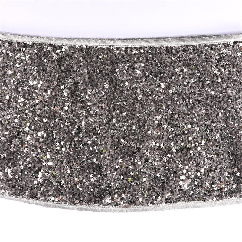 Christmas sequin decoration for Christmas tree, sequin tree skirt - Image 3