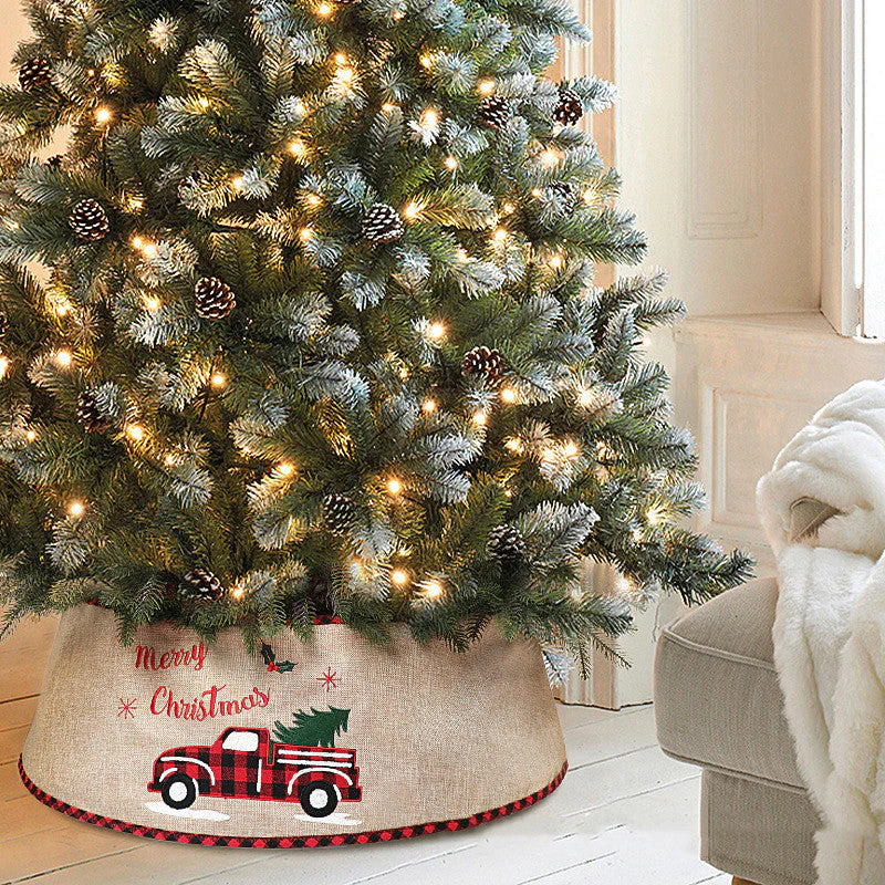 Christmas tree base decoration Tree skirt - Image 2
