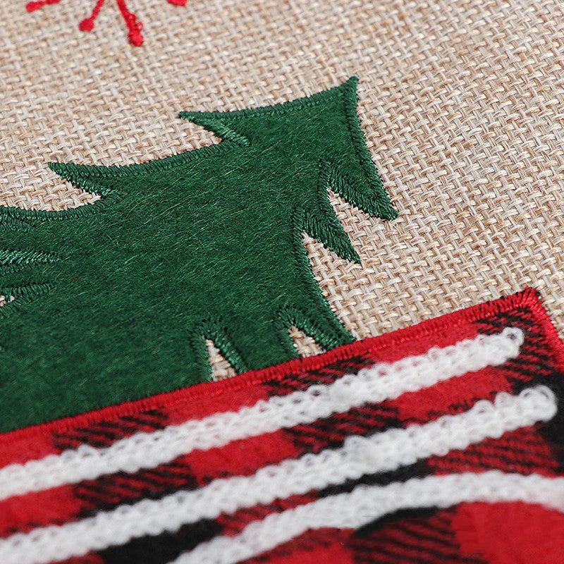 Christmas tree base decoration Tree skirt - Image 3