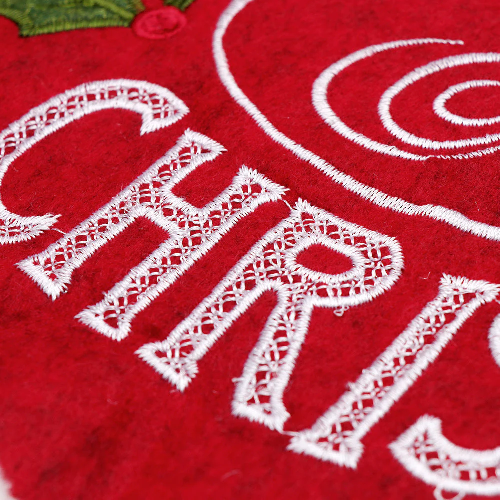 Christmas tree base decoration Tree skirt - Image 3