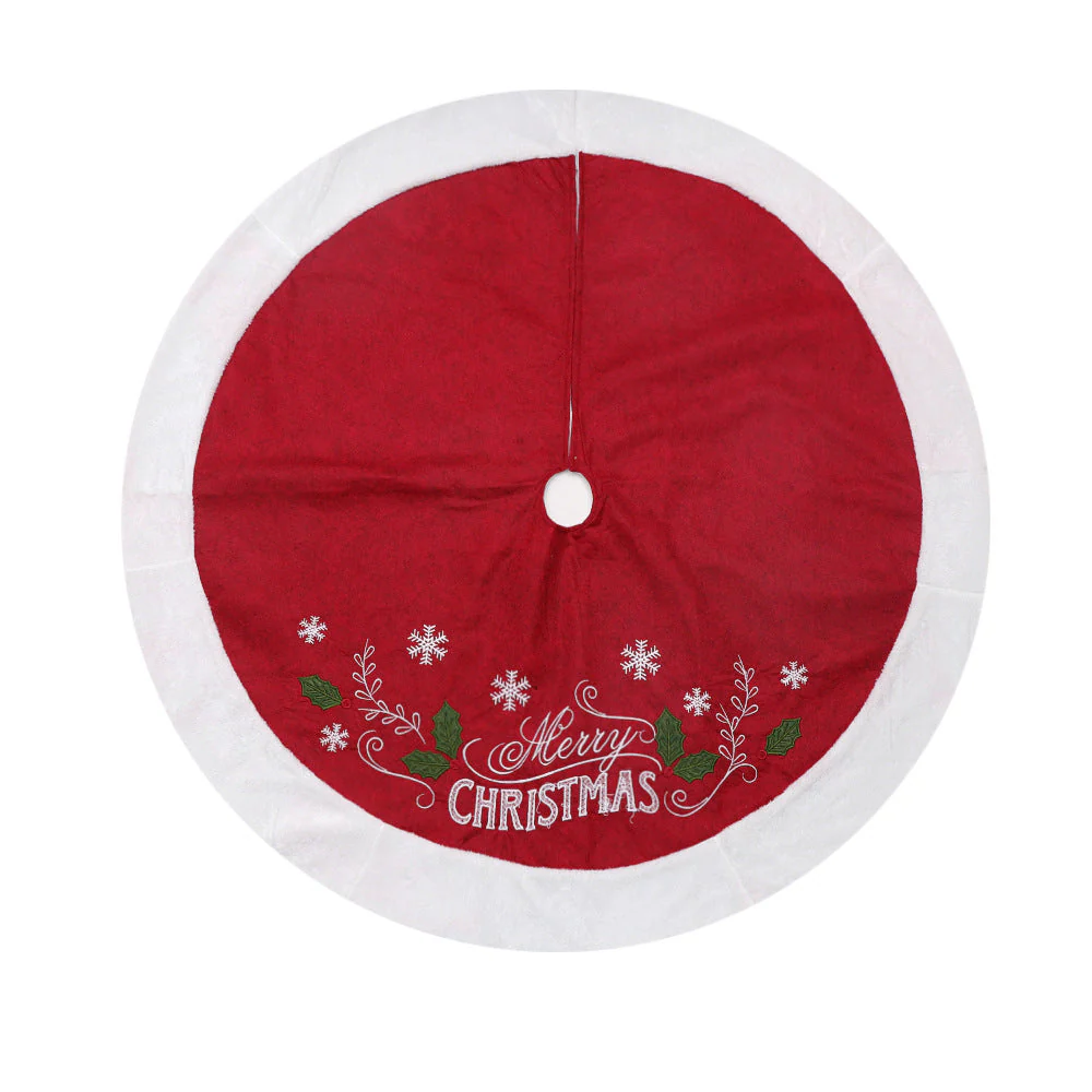 Christmas tree base decoration Tree skirt - Image 5