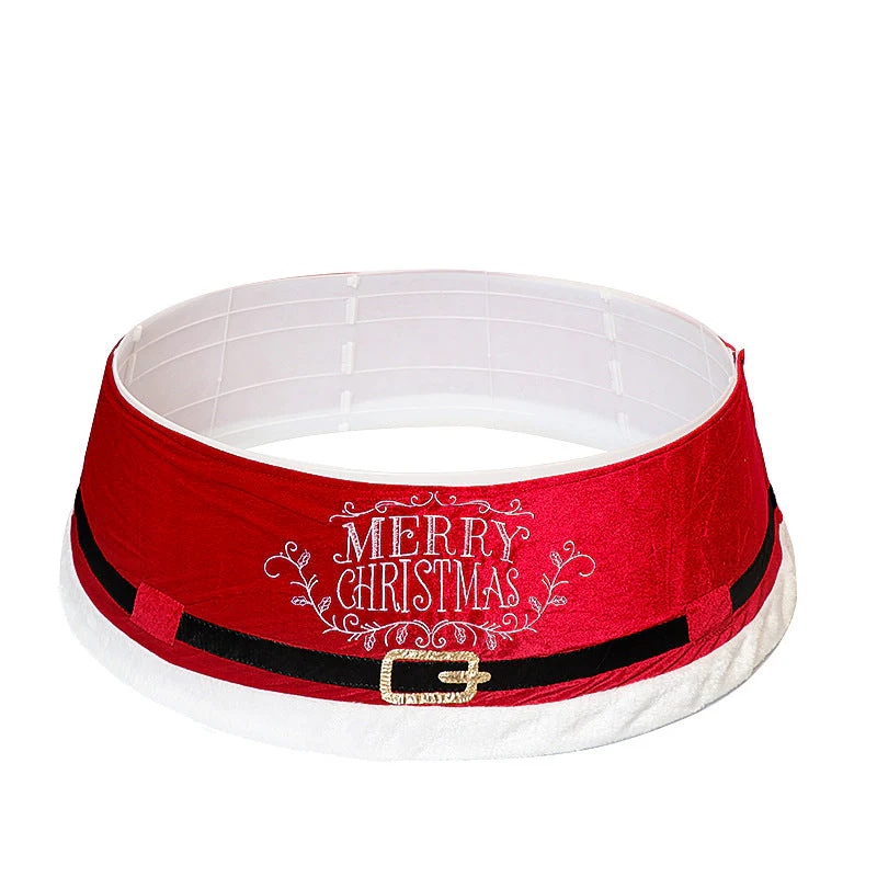 Christmas tree base Decorative velvet belt Tree skirt
