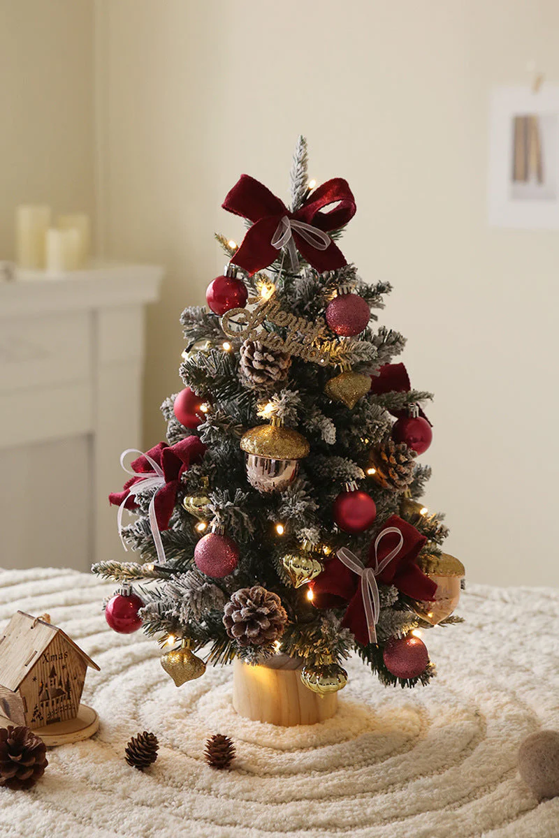 Christmas tree set for the desktop 45 cm window decoration mini ornaments - Image 5