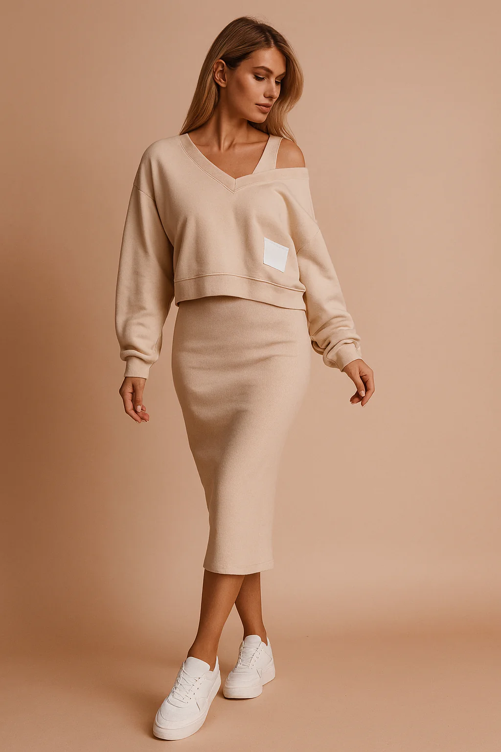 Claire | Casual Skirt and Sweater Set