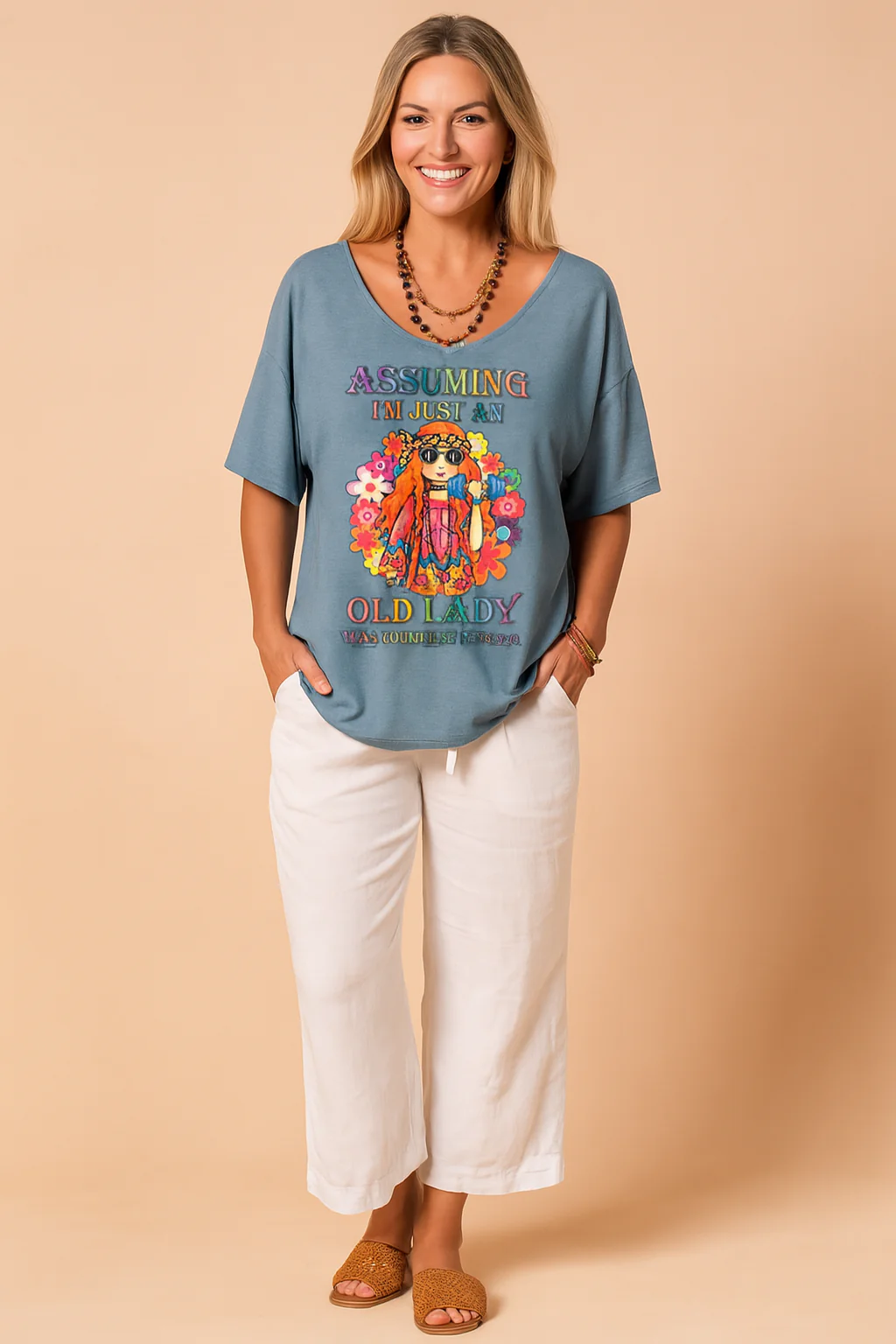 CLARA | T-shirt with a fun print and a loose fit - Image 4
