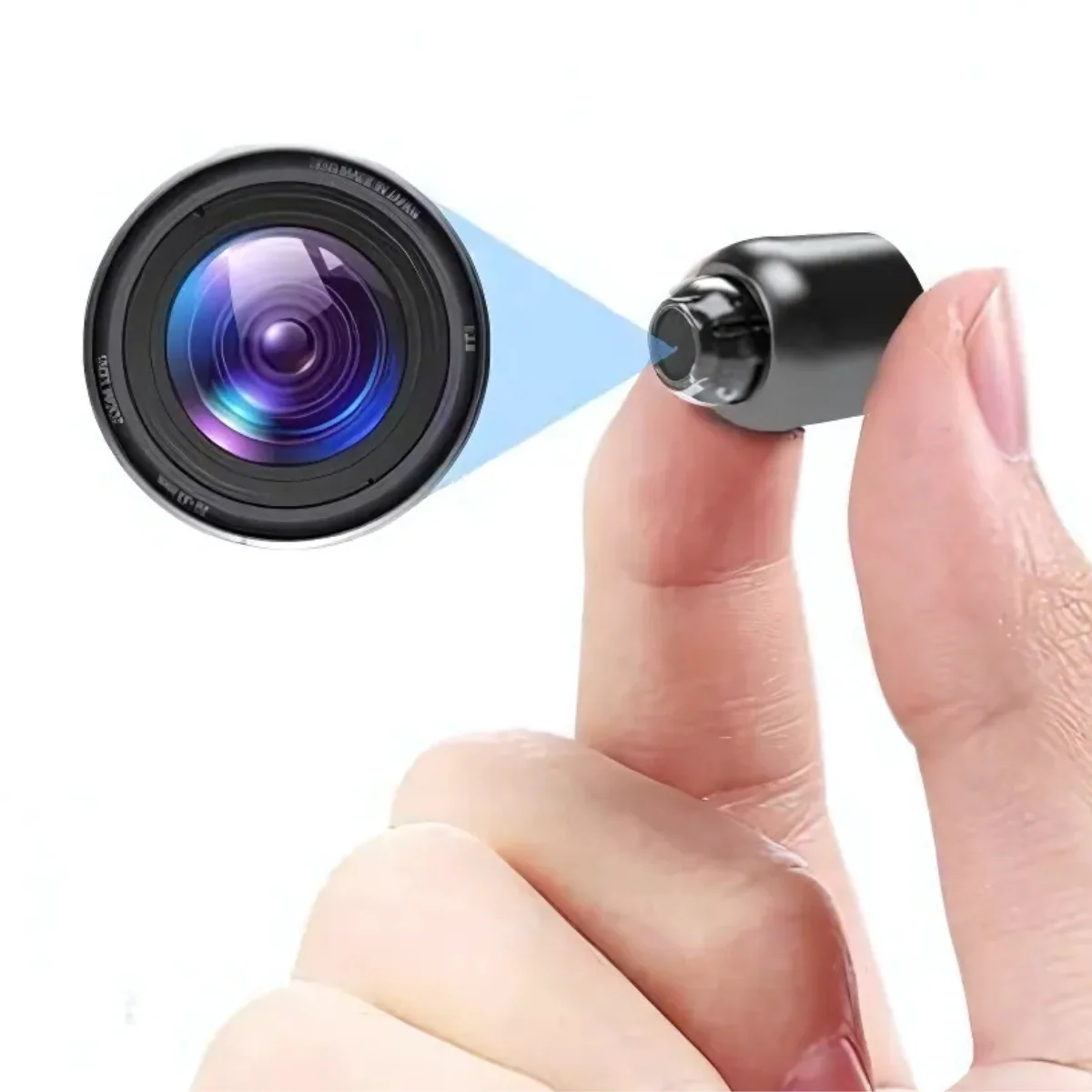 Compact Full HD Surveillance Camera with 160° Wide Angle and Night Vision