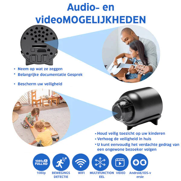 Compact Full HD Surveillance Camera with 160° Wide Angle and Night Vision - Image 4