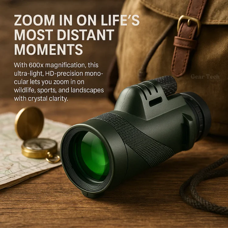 Compact monocular with 45x ultra-zoom | HD lens, lightweight and perfect for hiking, birdwatching and sporting events - Image 7