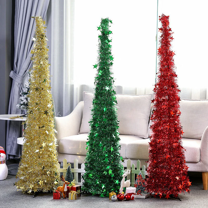 Creative Christmas tree decoration with garlands - Image 2