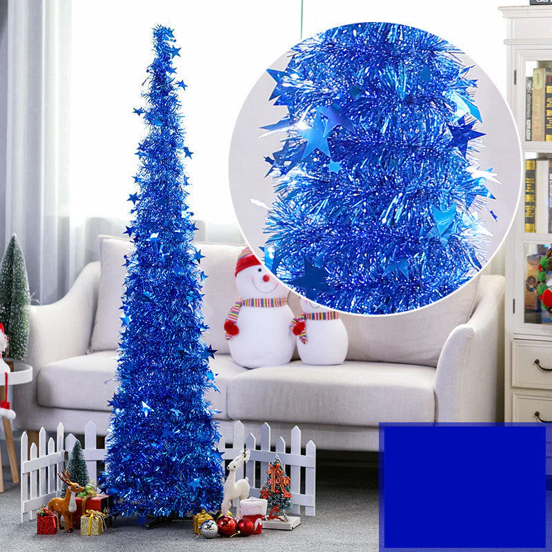 Creative Christmas tree decoration with garlands - Image 4
