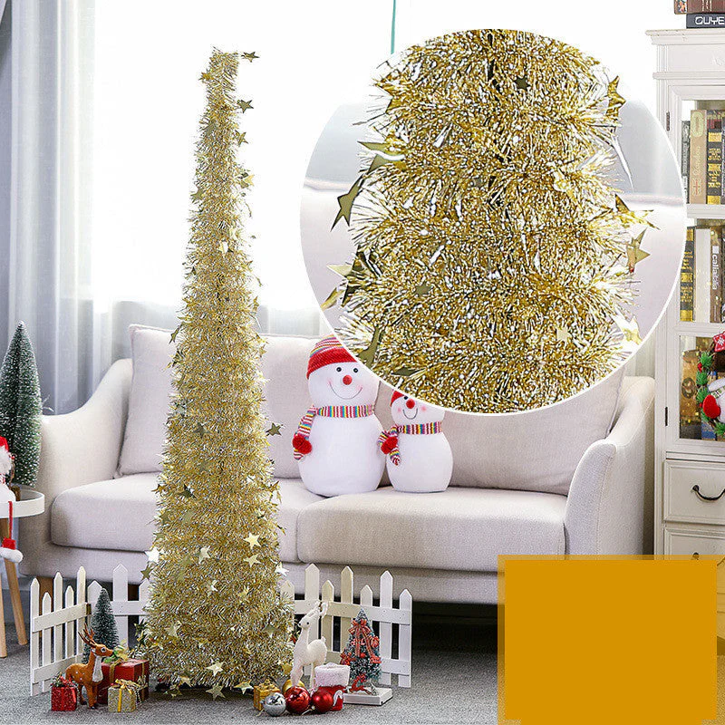 Creative Christmas tree decoration with garlands - Image 5